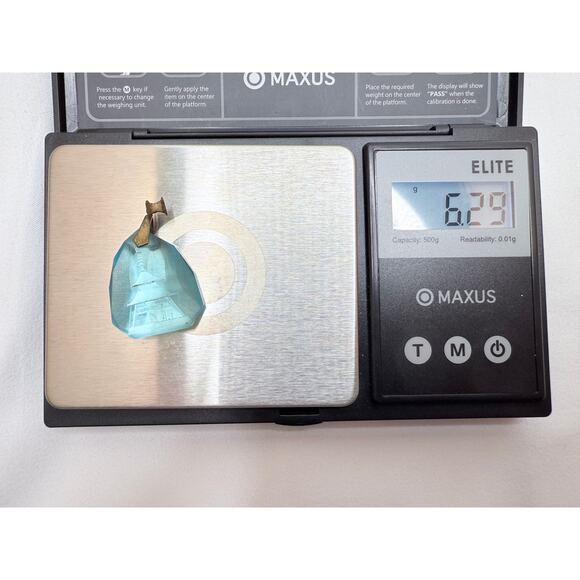 Antique Art Deco Czech Glass Pagoda Reverse Intaglio Necklace & Earrings Set - Picture 7 of 9